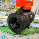 Thumbnail 3 of Спирателен кран сферичен PP/метал 1" Ж х 1" Ж