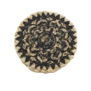 Thumbnail 1 of Подложка за чаша-Coaster Jute Natural/Black D10см