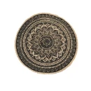 Thumbnail 1 of Подложка за хранене Юта-Placemat Jute Natural/Black D38см