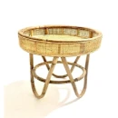 Thumbnail 1 of Помощна маса Ратан Блонд-Side Table Rattan Webbing Blond D50H50см