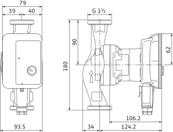 Снимка на Циркулационна помпа WILO Atmos PICO 25/1-6