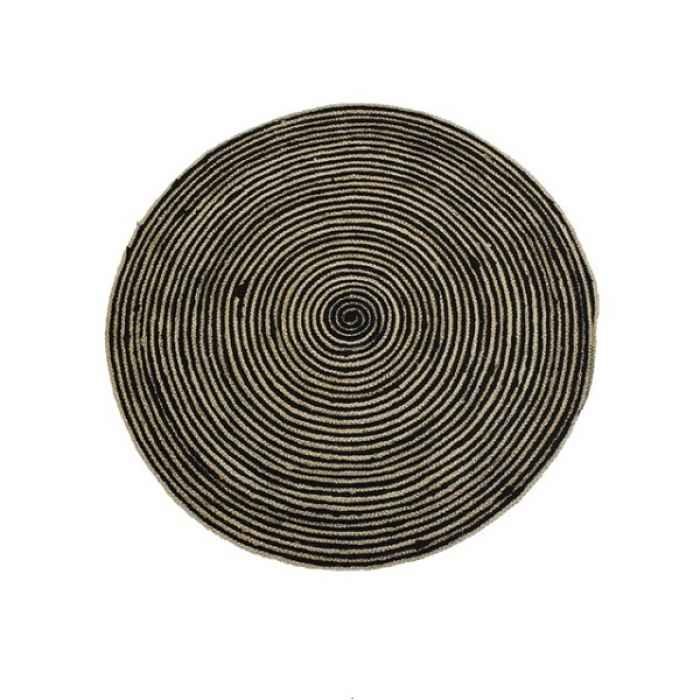 Килим Юта/Памук-Carpet Jute/Cotton Natural/Black D180см-K0paG.jpeg