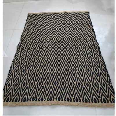 Килим Диамант-Carpet Diamond Natural/Black- 80X120см