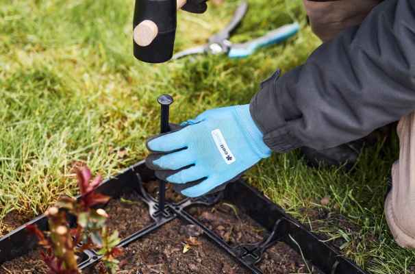 Ограничител за трева прав UNIBORD дължина 1m, височина 7,8cm