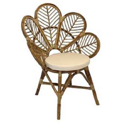 Стол Цвете Ратан Блонд-Chair Flower Rattan Blond 63X80H102см